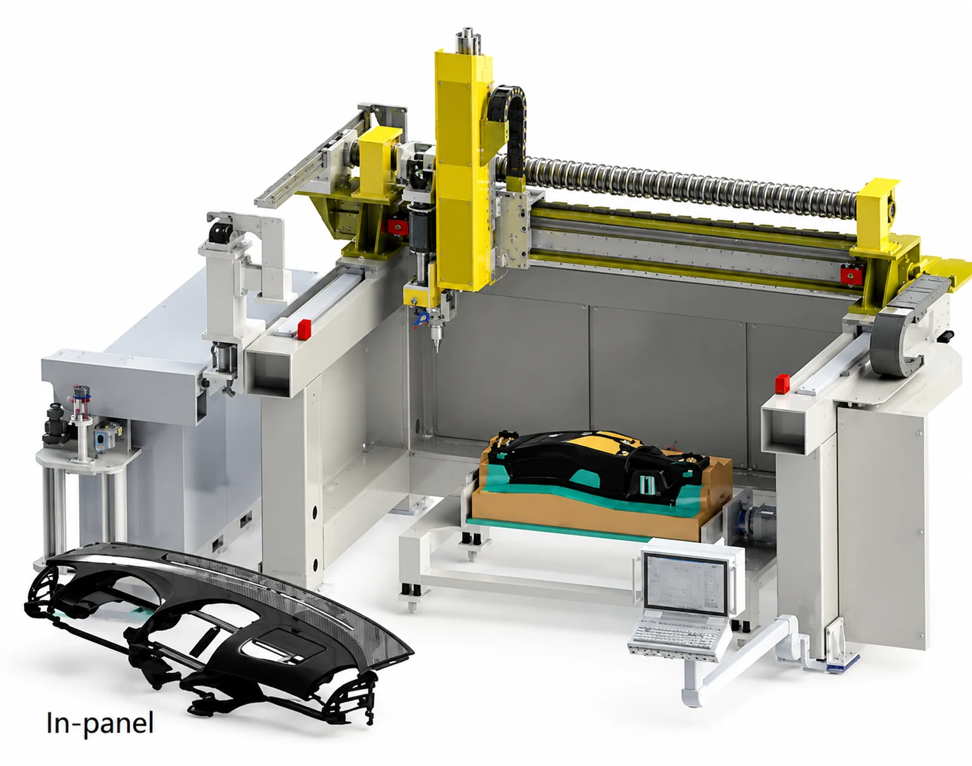LTS - Equipamento Laser para corte (linha de rutura) do Airbag no Tablier